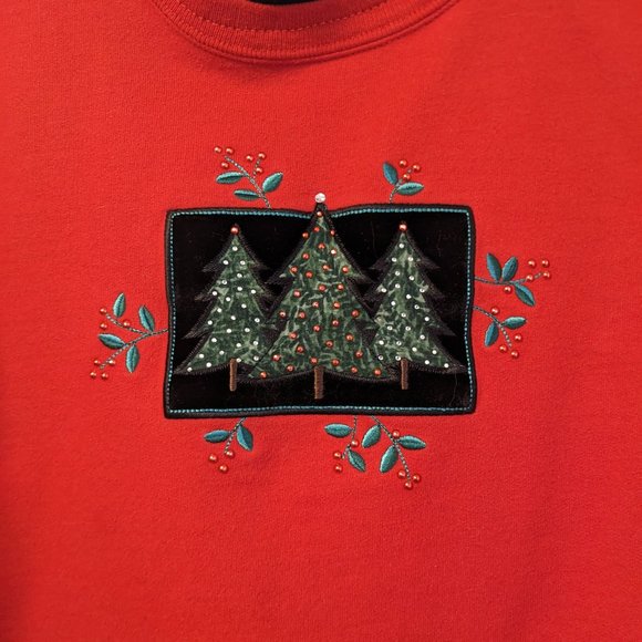Vintage Top Stitch by Morning Sun Christmas Sweatshirt - Picture 3 of 4